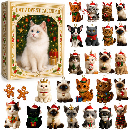 🎁 50% OFF Today 🎁 2026 Cat Advent Calendar – 24-Day Christmas Countdown Gift for Cat Lovers, Cat Owners & Friends