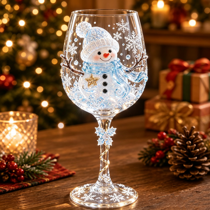 🔥HOT SALE 50% OFF🎁Christmas 3D Wine Glass Collection Gift Box Set 🍷✨