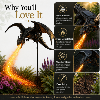 🔥HOT SALE 50% OFF🐉Solar Dragon Fire Garden Light