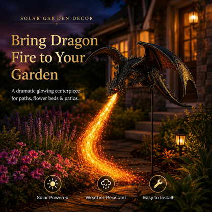 🔥HOT SALE 50% OFF🐉Solar Dragon Fire Garden Light