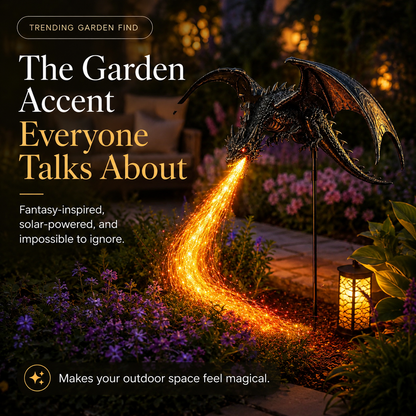 🔥HOT SALE 50% OFF🐉Solar Dragon Fire Garden Light