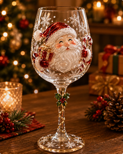 🔥HOT SALE 50% OFF🎁Christmas 3D Wine Glass Collection Gift Box Set 🍷✨