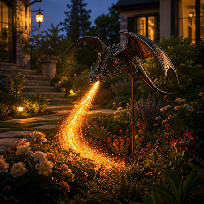 🔥HOT SALE 50% OFF🐉Solar Dragon Fire Garden Light
