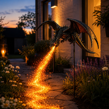 🔥HOT SALE 50% OFF🐉Solar Dragon Fire Garden Light