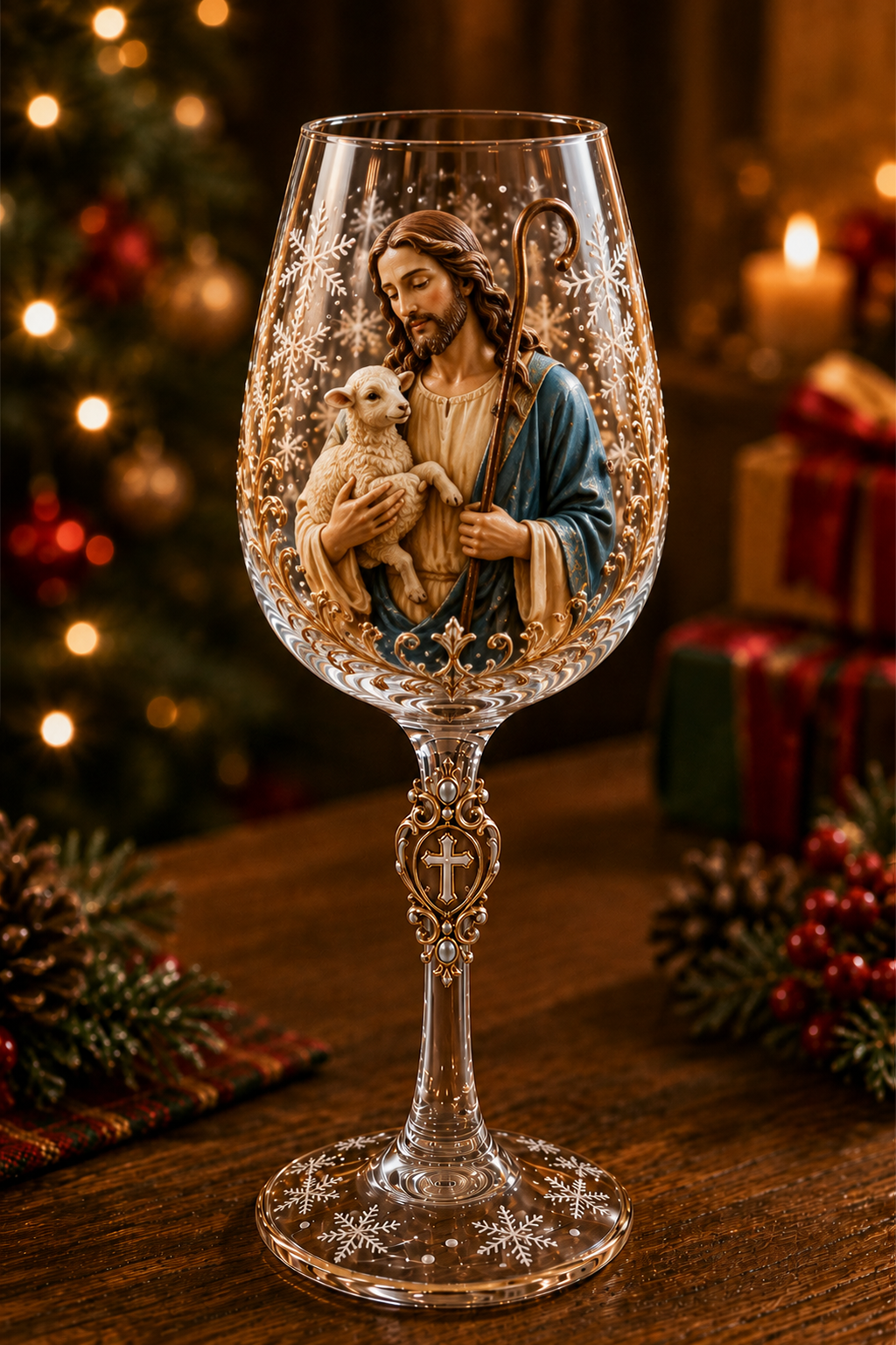 🎁✝️Faith & Grace  Christian Wine Glass Set - The Perfect Gift for Someone Who Loves Jesus 🎁