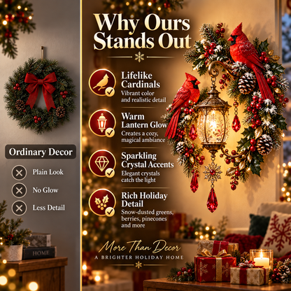 ✨Last Day 49% OFF✨Cardinal Christmas Lantern Qobliv™ – Lighted Holiday Wall Decor