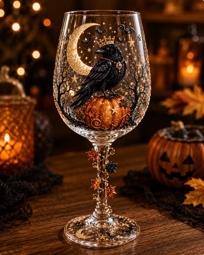 🔥HOT SALE 50% OFF🎁 Halloween 3D Wine Glass Collection Gift Box Set – 6 Spooky Collectible Designs 🎃🍷