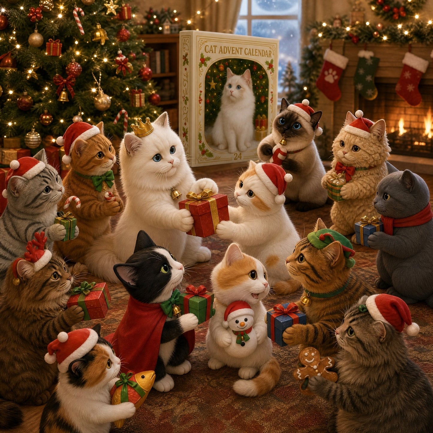 🎁 50% OFF Today 🎁 2026 Cat Advent Calendar – 24-Day Christmas Countdown Gift for Cat Lovers, Cat Owners & Friends