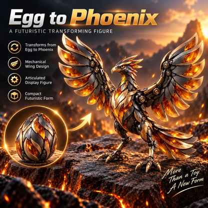 Egg to Transforming Mechanical Toy🦅 Stars & Stripes Mechanical Figure With Bold Wing Details