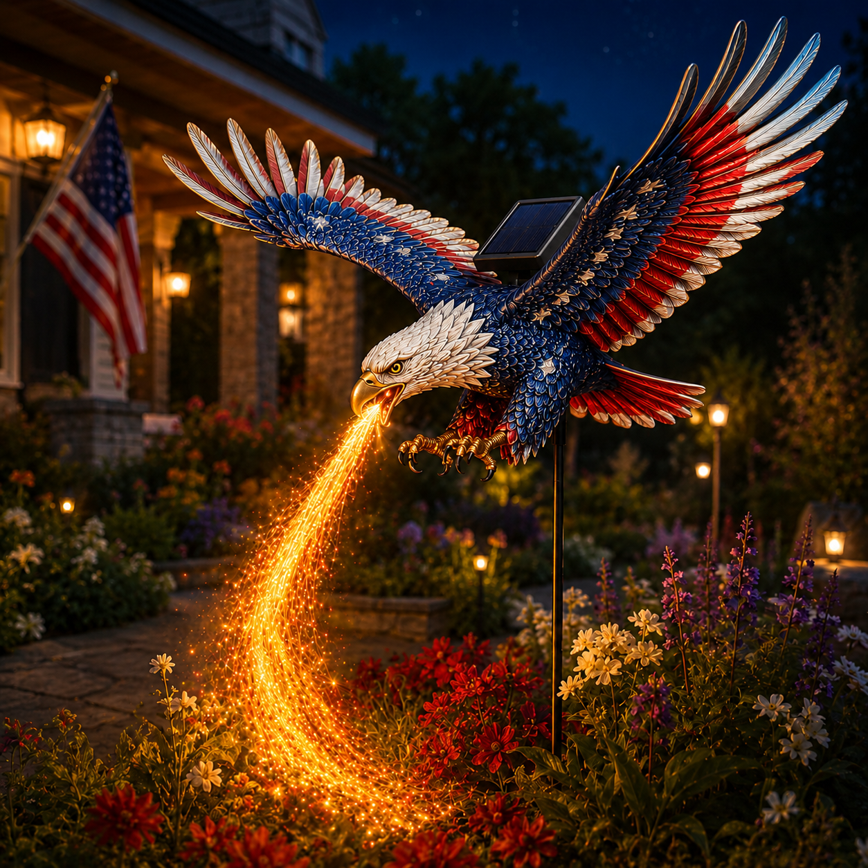 🔥70% OFF TODAY🦅Freedom Eagle Solar Garden Light