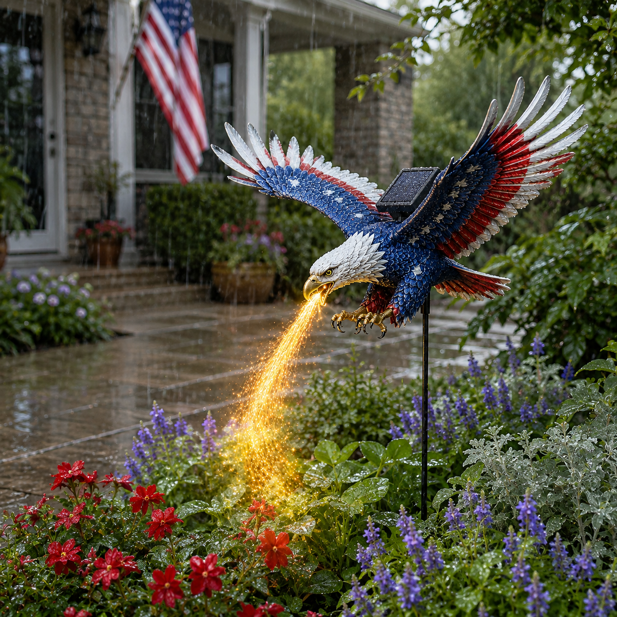 🔥70% OFF TODAY🦅Freedom Eagle Solar Garden Light