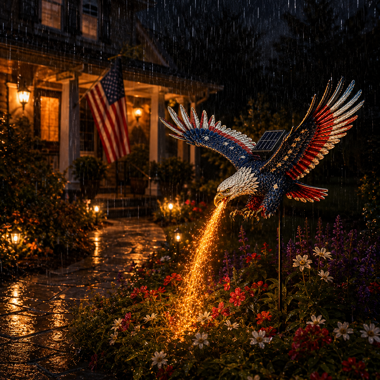 🔥70% OFF TODAY🦅Freedom Eagle Solar Garden Light