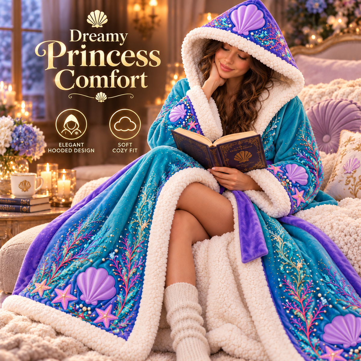✨ Princess Heated Robe - Wrap Yourself in Royal Warmth