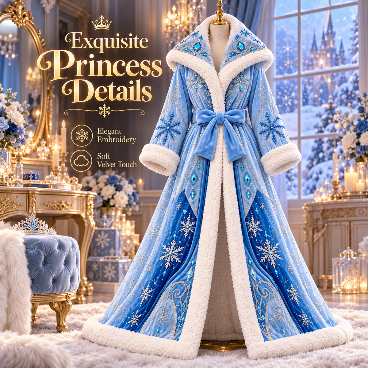 ✨ Princess Heated Robe - Wrap Yourself in Royal Warmth