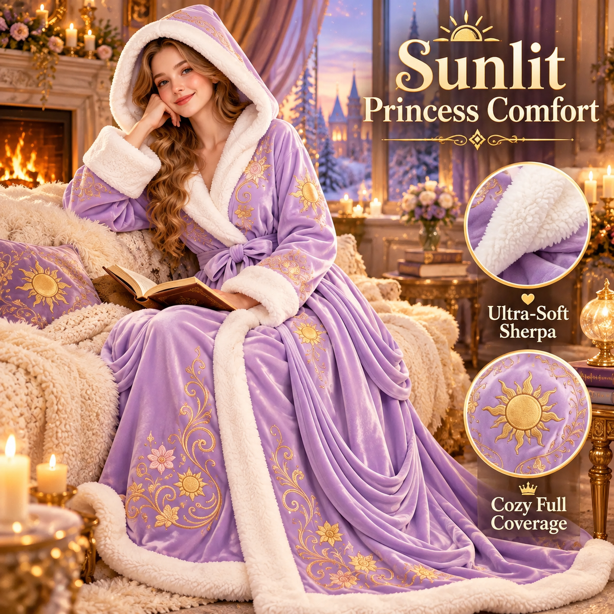 ✨ Princess Heated Robe - Wrap Yourself in Royal Warmth
