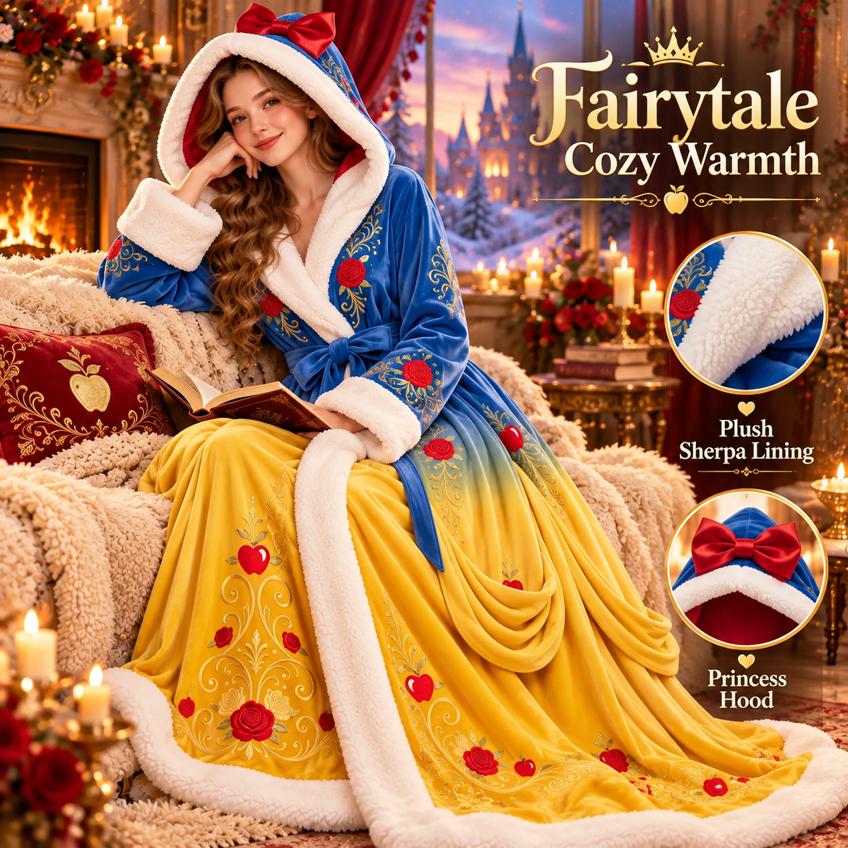 ✨ Princess Heated Robe - Wrap Yourself in Royal Warmth