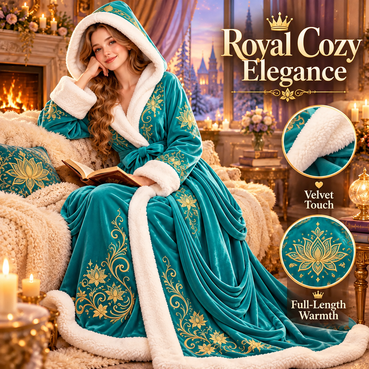 ✨ Princess Heated Robe - Wrap Yourself in Royal Warmth