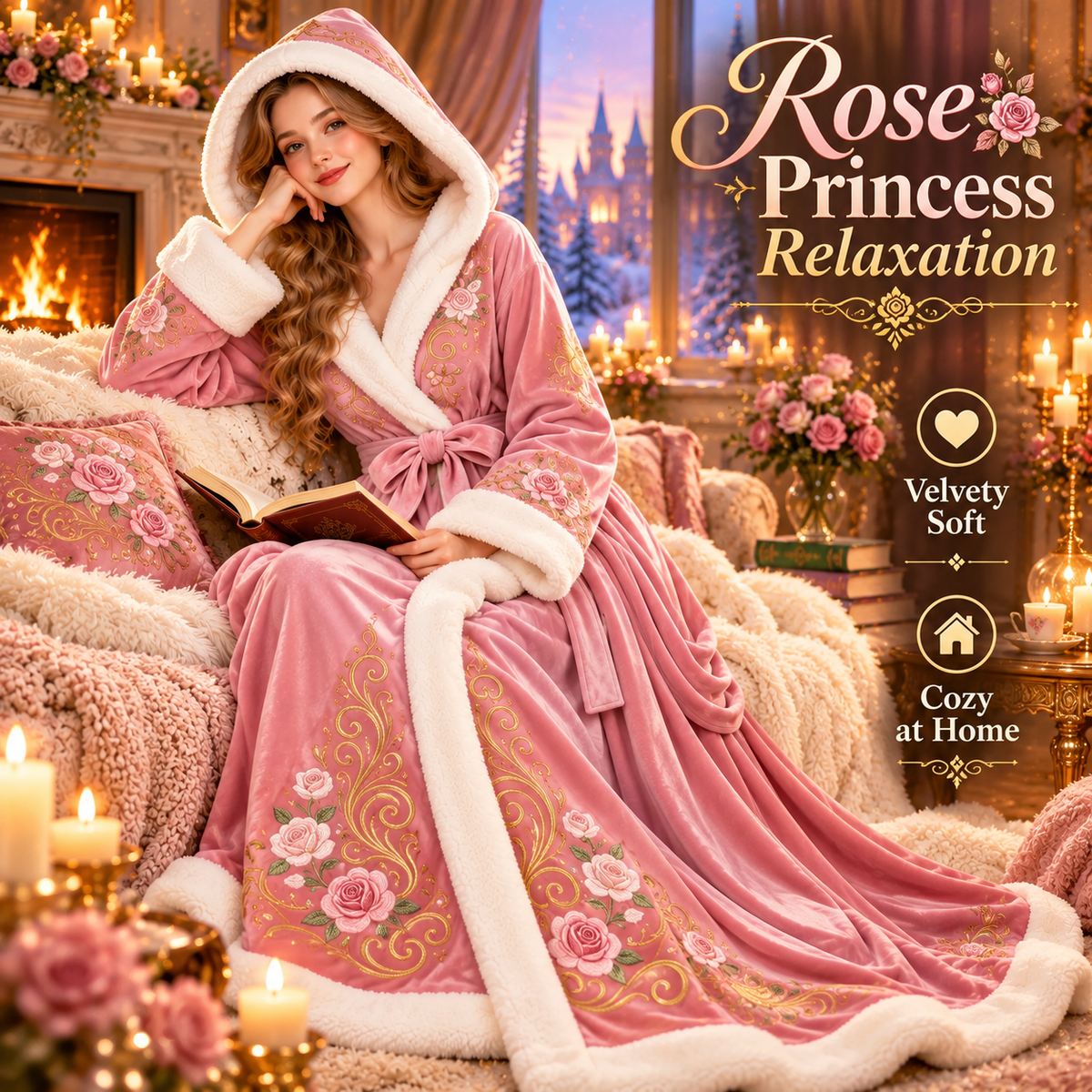✨ Princess Heated Robe - Wrap Yourself in Royal Warmth