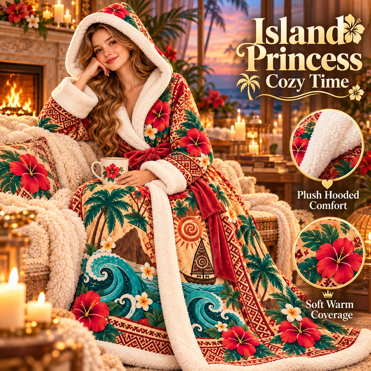 ✨ Princess Heated Robe - Wrap Yourself in Royal Warmth