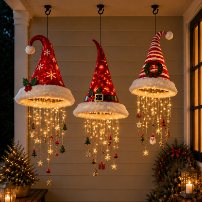 🔥TODAY 55% OFF🎅 Santa Hat Hanging Chandelier 🎄