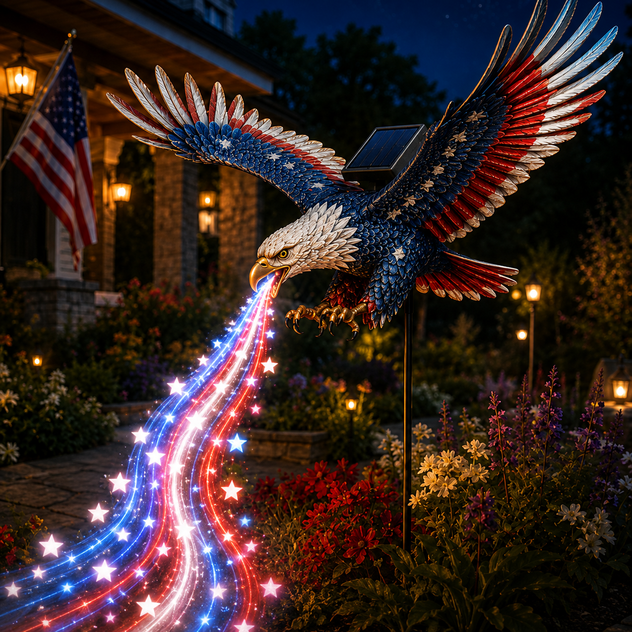 🔥70% OFF TODAY🦅Freedom Eagle Solar Garden Light