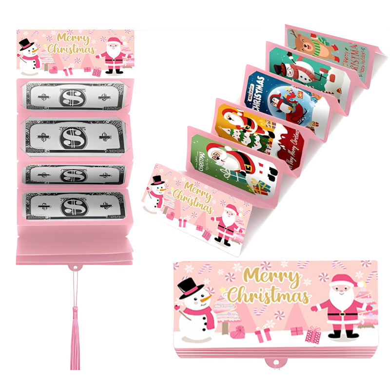 Christmas Cash Pull Gift Card | Creative Christmas Card Set Perfect for gifts, parties, and holiday surprises — easily create a joyful Christmas atmosphere!