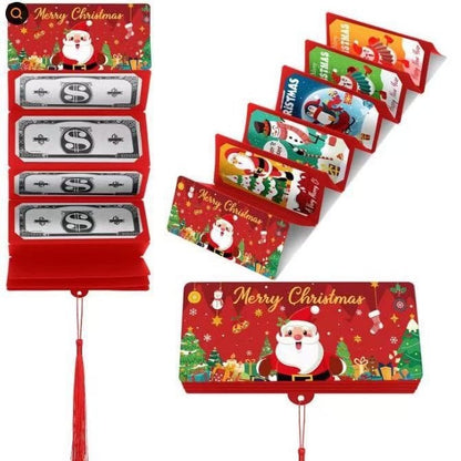 Christmas Cash Pull Gift Card | Creative Christmas Card Set Perfect for gifts, parties, and holiday surprises — easily create a joyful Christmas atmosphere!