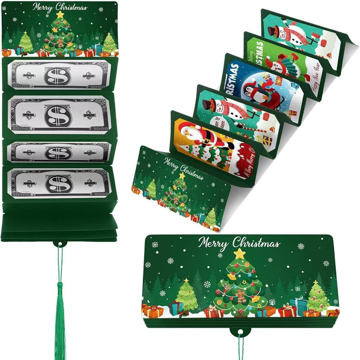 Christmas Cash Pull Gift Card | Creative Christmas Card Set Perfect for gifts, parties, and holiday surprises — easily create a joyful Christmas atmosphere!