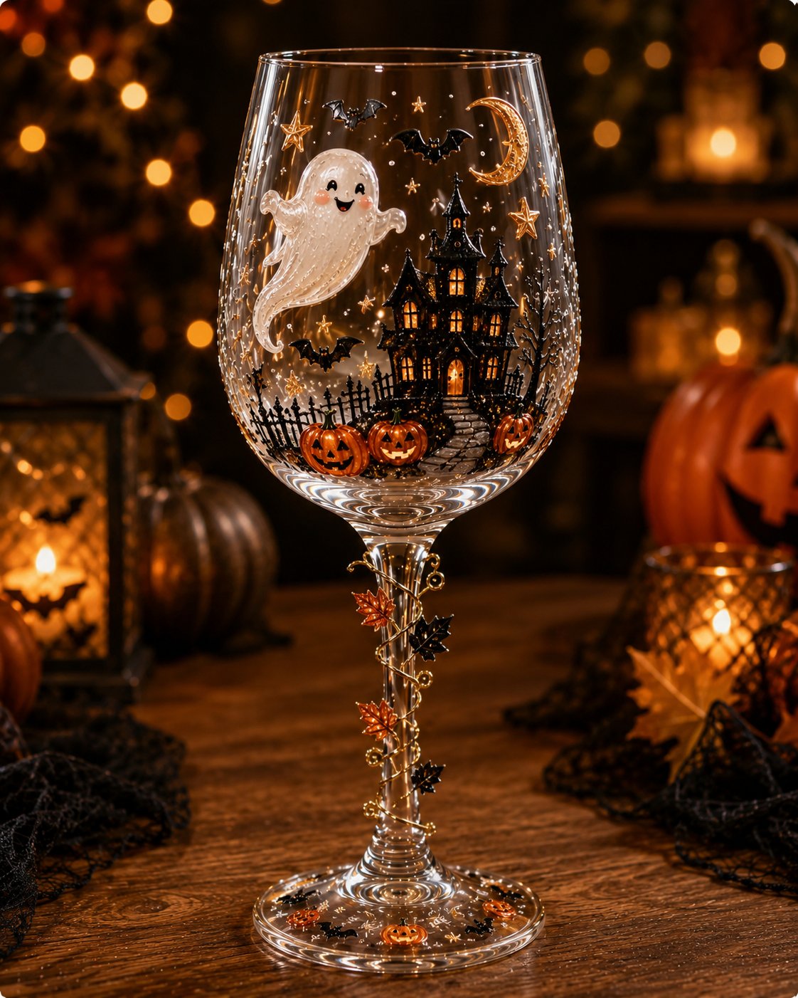 🔥HOT SALE 50% OFF🎁 Halloween 3D Wine Glass Collection Gift Box Set – 6 Spooky Collectible Designs 🎃🍷
