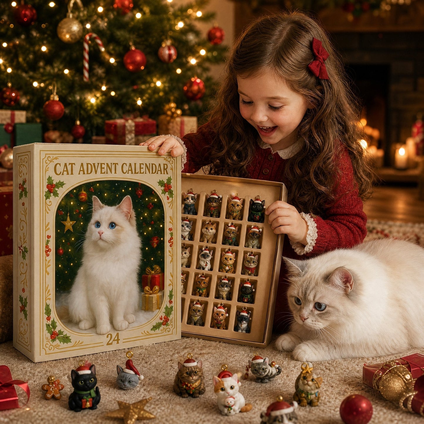🎁 50% OFF Today 🎁 2026 Cat Advent Calendar – 24-Day Christmas Countdown Gift for Cat Lovers, Cat Owners & Friends