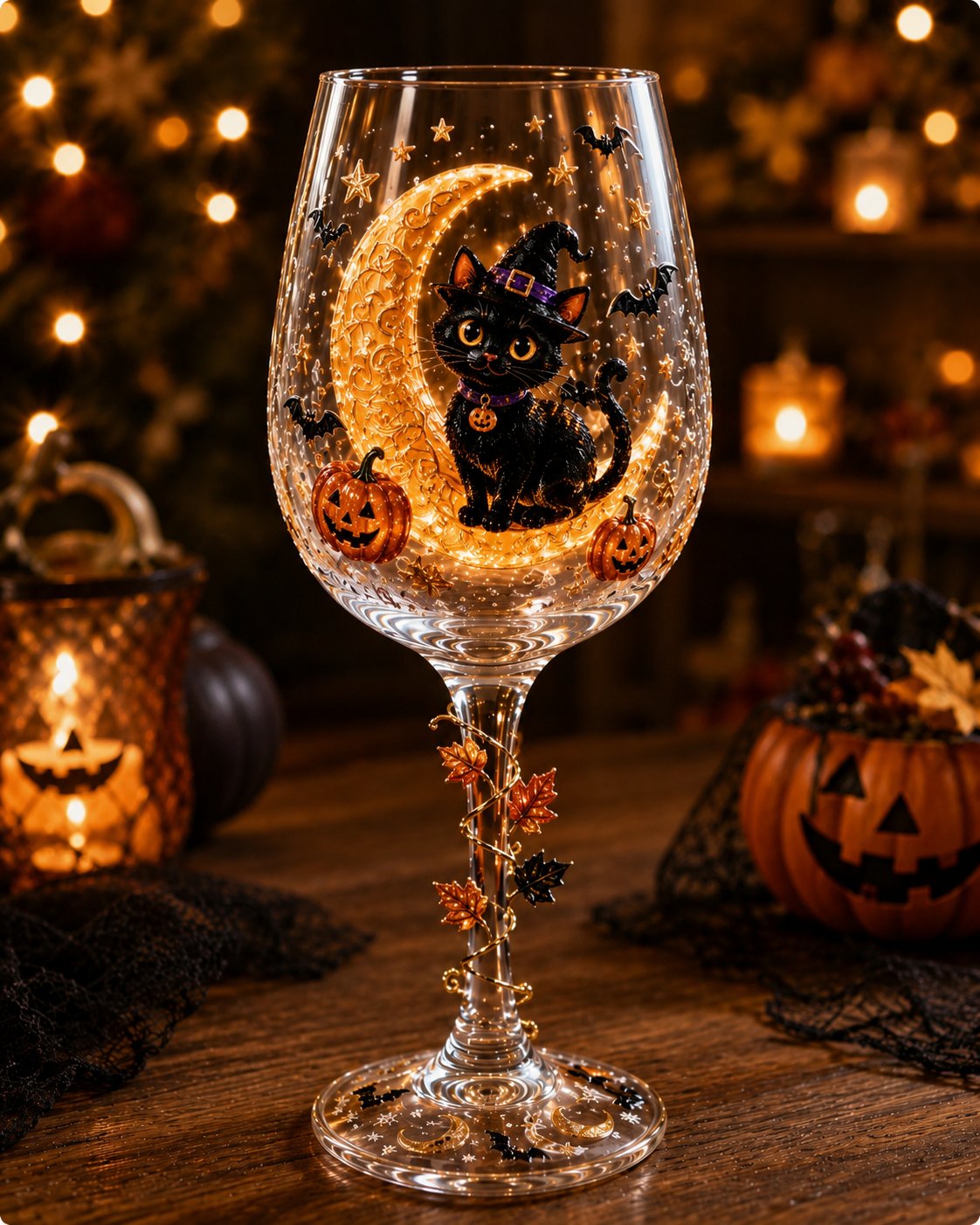 🔥HOT SALE 50% OFF🎁 Halloween 3D Wine Glass Collection Gift Box Set – 6 Spooky Collectible Designs 🎃🍷