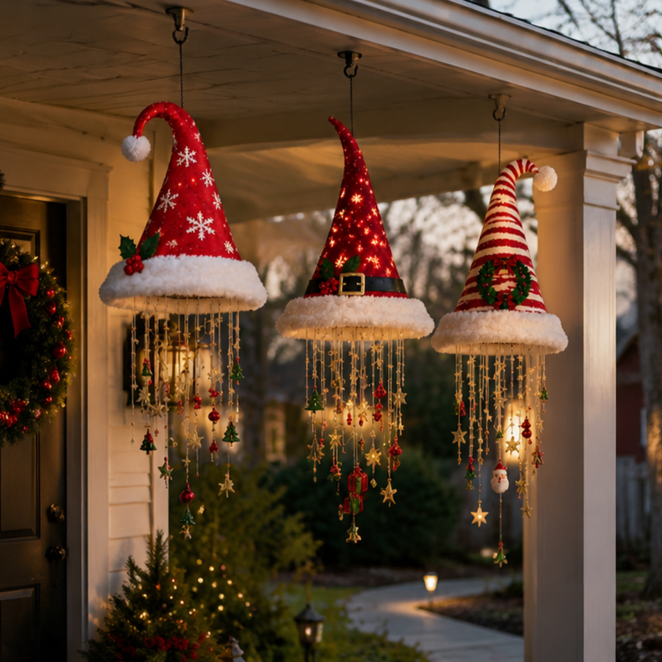 🔥TODAY 55% OFF🎅 Santa Hat Hanging Chandelier 🎄