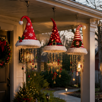 🔥TODAY 55% OFF🎅 Santa Hat Hanging Chandelier 🎄